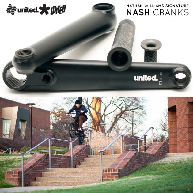 united bmx cranks