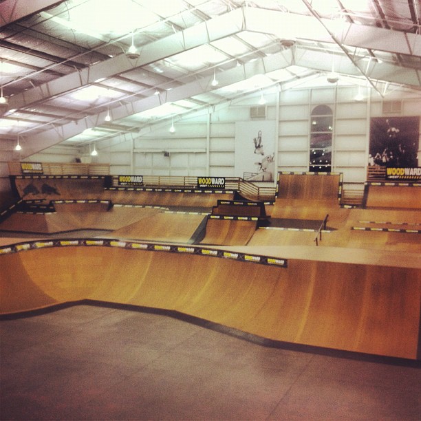 Late night session at Woodward.
