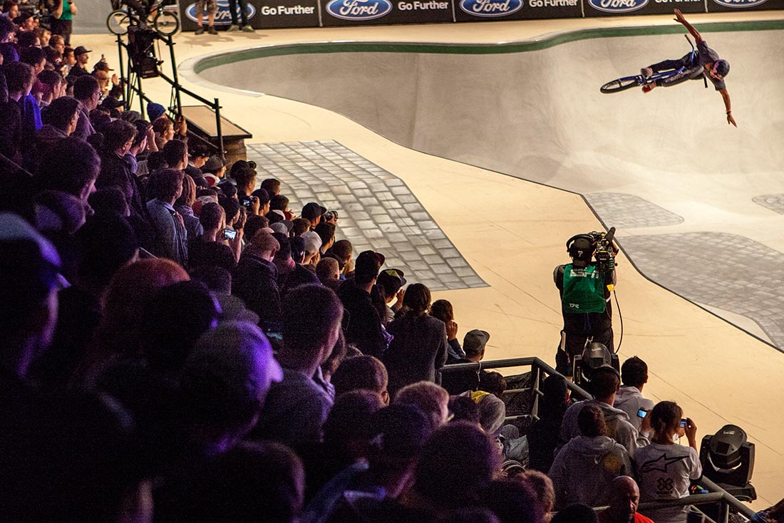 Daniel Sandoval performing at X games in the Olympia park in Munich, Germany on the 29th of June 2013