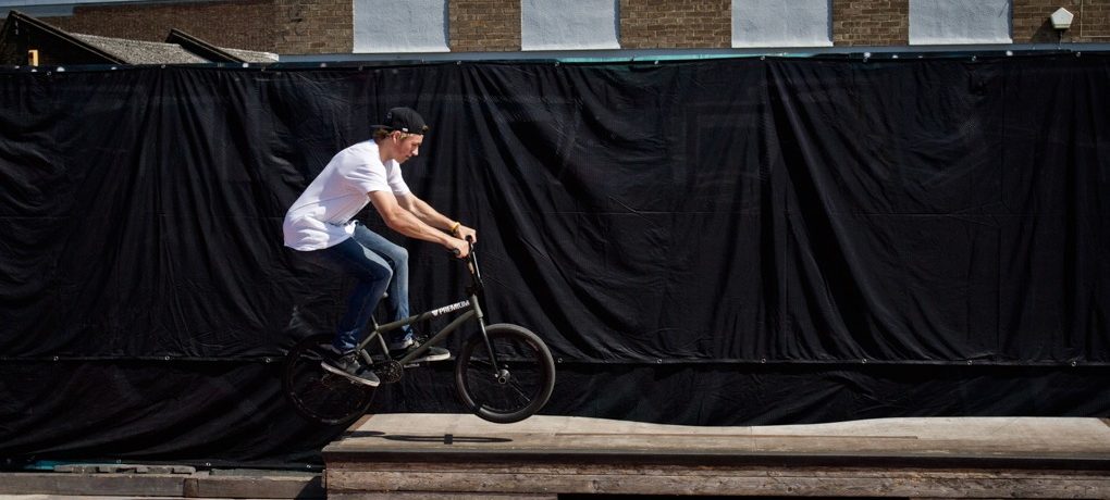 You don’t need to be hopping higher than needed, just enough to comfortably land and continue rolling forward.