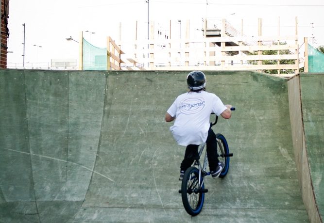 If you’ve already done backflips onto foam, over a box or out of a fly-out then you’ll probably find flairs easy. Like most things with BMX, it’s just about commitment.
