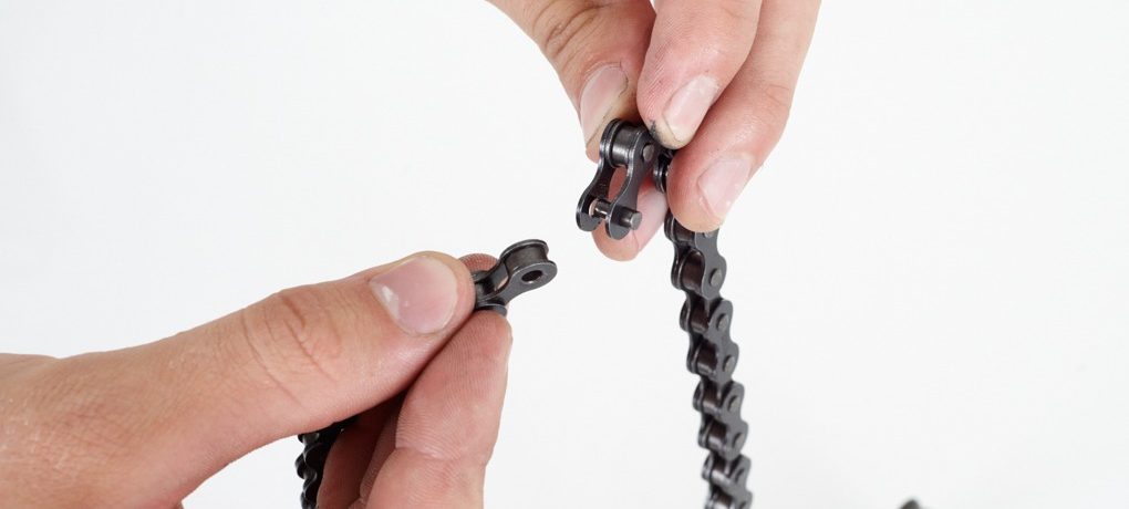 Before you start fixing the broken chain, make sure you’ve got a chain tool and a correct piece of chain for replacing the broken link. When you buy a new chain you’ll always get excess; keep hold of this as it’ll come in handy when it breaks.