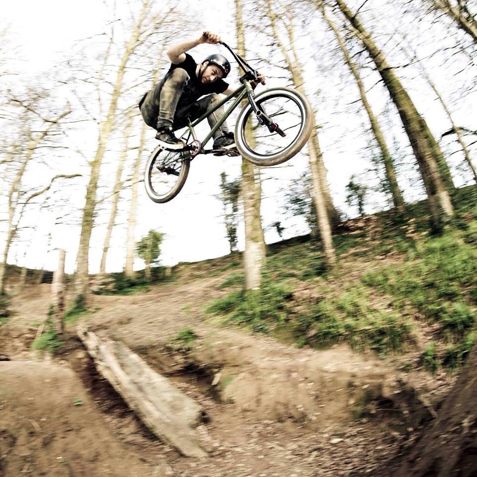 Tim Joiner again with a nice tuck over some trails