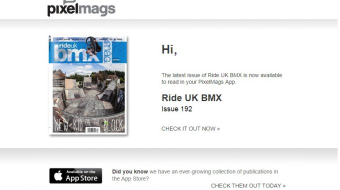 PIXELMAGS - Ride UK BMX Virtual Mag.