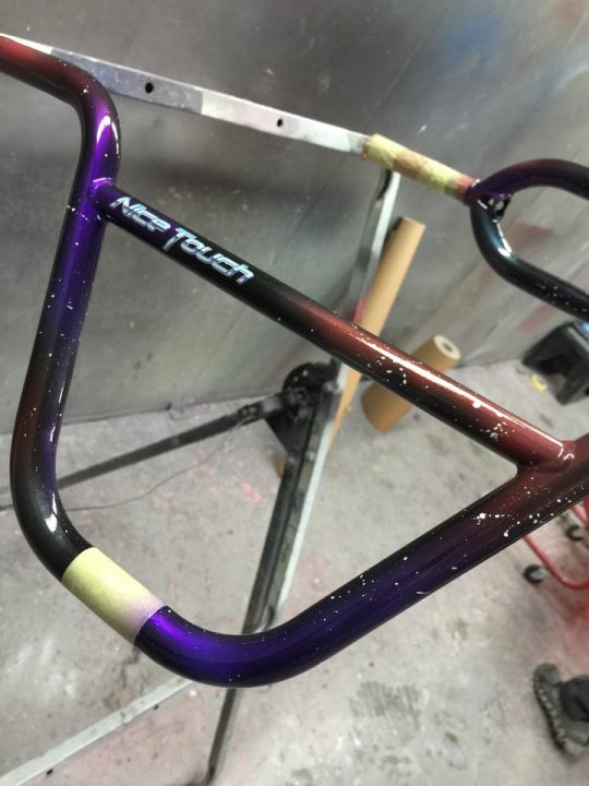 galaxy paint bike