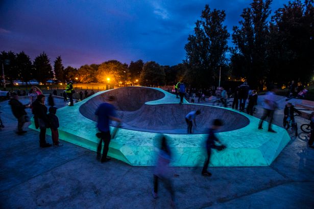 Check Out The UK's First Glow-In-The-Dark Skatepark!