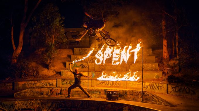 Chris James: Riding A Skatepark On Fire