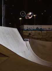 Jack hitting the quarter to bank. I always forget how big this ramp is in person.