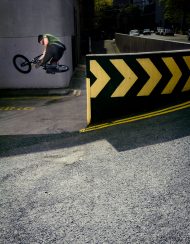 Challenge: Recreate a Ride UK cover. Adam Aloise doing his best Robbo impression in Leeds!