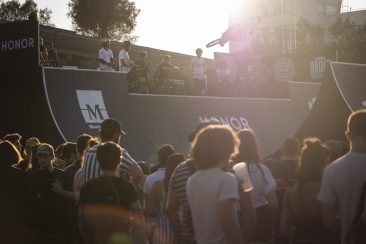 Sundown spine ramp session